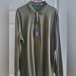 Ralph Lauren Polo men's long sleeve olive color xl
